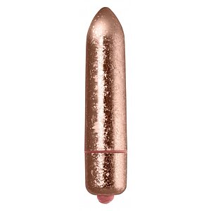 Vibrator Frosted Fleurs Crystal Auriu pe Vibreaza.ro
