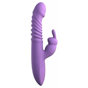 Vibrator Her Thrusting Silicone Rabbit Mov pe Vibreaza.ro