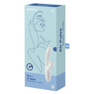 Vibrator Iepuraș Satisfyer Profesional pentru Punctul G Alb
