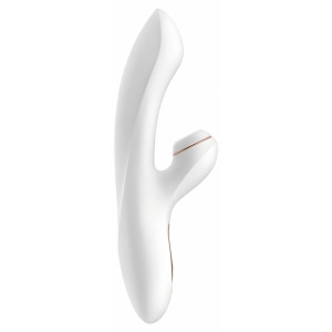 Vibrator Iepuraș Satisfyer Profesional pentru Punctul G Alb