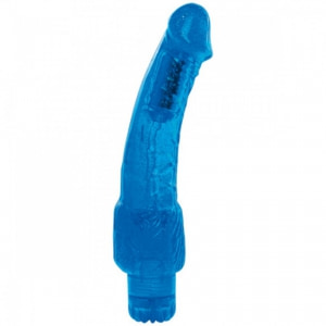 Vibrator Jelly Puzzling Glitter Albastru pe Vibreaza.ro