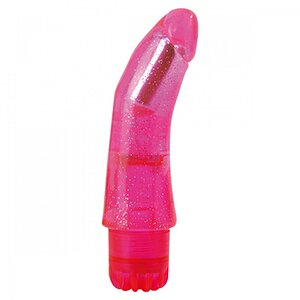 Vibrator Jammy Jelly Trendy Glitter Roz pe Vibreaza.ro