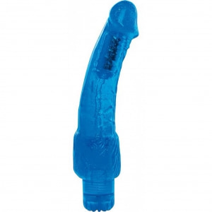 Vibrator Jelly Puzzling Glitter Albastru pe Vibreaza.ro