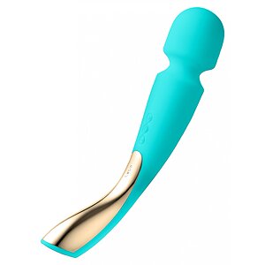 Vibrator Lelo Smart Wand 2 Massager Turcoaz pe Vibreaza.ro