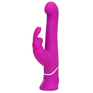 Vibrator Punctul G Happy Rabbit Beaded Mov pe Vibreaza.ro