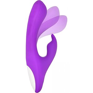 Vibrator Rabbit FLEX Silicone Bendable Mov pe Vibreaza.ro