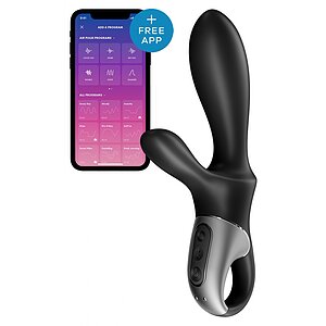 Vibrator Rabbit Heat Climax Plus Negru pe Vibreaza.ro