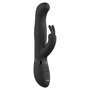 Vibrator Rabbit Izara Rotating Beads Negru pe Vibreaza.ro