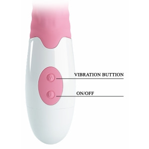 Vibrator Rabbit Pretty Love Hyman pentru Punctul G Roz