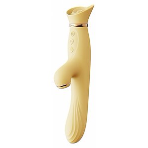 Vibrator Rabbit ROSE Galben pe Vibreaza.ro