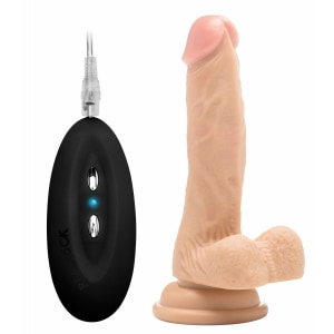 Vibrator Realistic 22cm Cu Testicule pe Vibreaza.ro