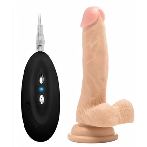 Vibrator Realistic 22cm Cu Testicule Vibrator Realistic 22cm Cu Testicule pe Vibreaza.ro