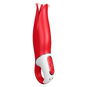 Vibrator Satisfyer Power Flower Roșu pe Vibreaza.ro