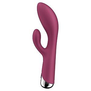 Vibrator Satisfyer Spinning Rabbit 1 Rosu pe Vibreaza.ro