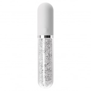 Vibrator Silicon Stardust Charm Alb pe Vibreaza.ro