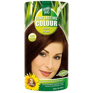 Vopsea Permanentă Warm Brown 4.45 Hennaplus pe Vibreaza.ro