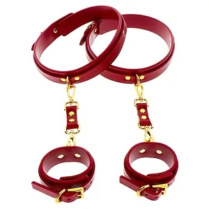 Wrist To Thigh Cuff Set Roșu Wrist To Thigh Cuff Set Roșu pe Vibreaza.ro