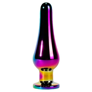 X-MEN Secret Shine Metal Anal Plug Rainbow M Multicolor X-MEN Secret Shine Metal Anal Plug Rainbow M Multicolor pe Vibreaza.ro