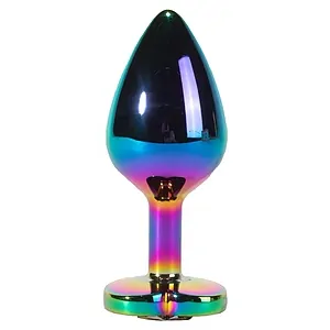 X-MEN Secret Shine Metal Anal Plug Rainbowheart S Multicolor pe Vibreaza.ro