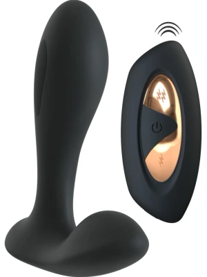 XOUXOU RC E-Stim Punct G Și P - 10+10 Moduri, Reîncărcabil Negru pe Vibreaza.ro