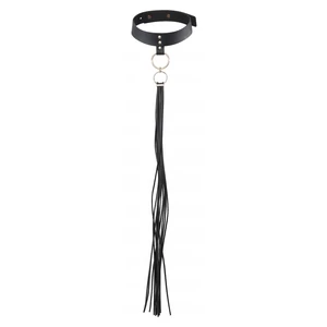 Zgardă cu Lesă Maze Tassel Choker Negru pe Vibreaza.ro