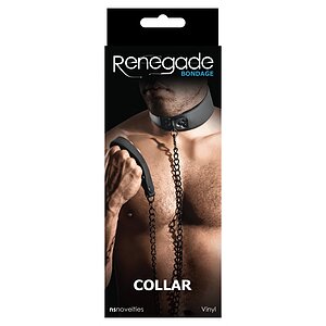 Zgardă Cu Lesă Renegade Negru