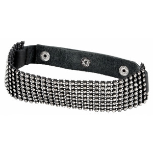Zgardă Rhinestone Choker Negru pe Vibreaza.ro