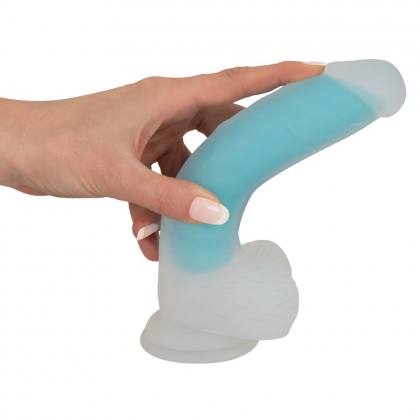 Dildo Glow in the Dark Transparent