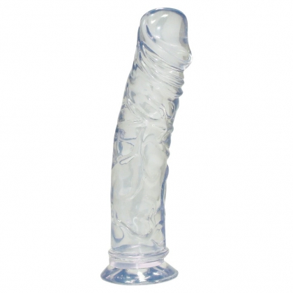 Dildo Crystal Clear Medium Transparent