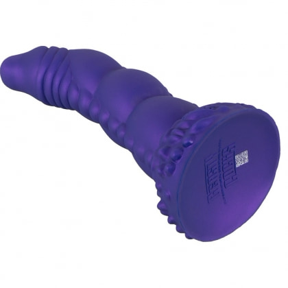 Demonul Dorinței — Dildou siliconic 22,5 cm cu Ventuză Mov