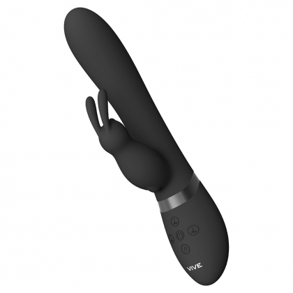 Taka Inflatable And Vibrating Rabbit Negru