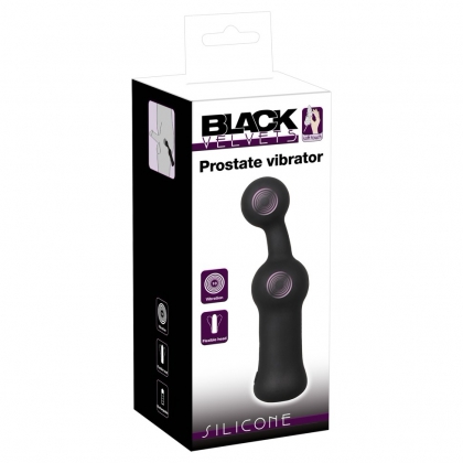 Black Velvets Prostate Vibrator — 10 Funcții, Reîncărcabil Negru
