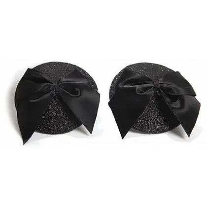 Accesoriu Sfârcuri Burlesque Glitter Negru