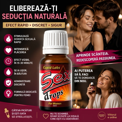 Picături Afrodisiace Cupid Labs Sex Drops pentru Femei 20ml