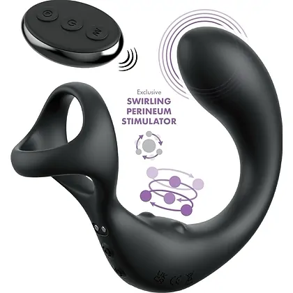 Anal Fantasy Elite Taint Alizer Prostată Perineu 3 Viteze Negru