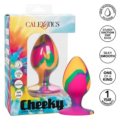 Anal Plug Cheeky Large Tie-Dye Multicolor