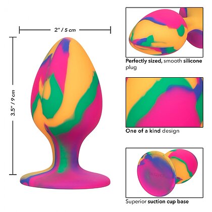 Anal Plug Cheeky Large Tie-Dye Multicolor