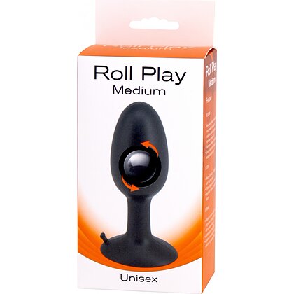 Anal Plug Creations Roll Play Medium Negru