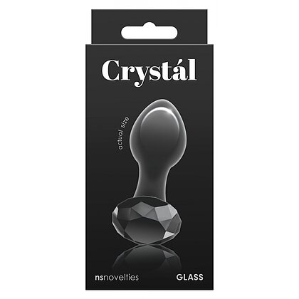 Anal Plug Crystal Gem Negru