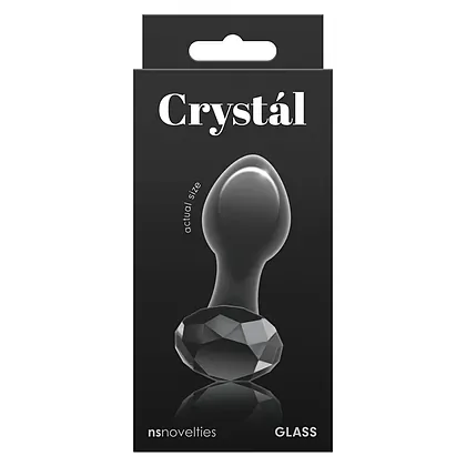 Anal Plug Crystal Gem Negru