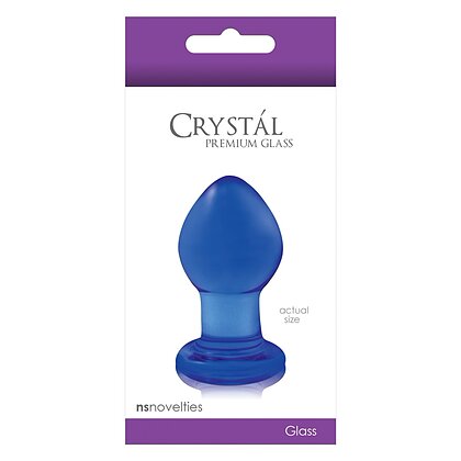 Anal Plug Crystal Small Albastru