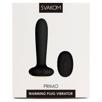 Anal Plug Cu Încălzire Și Telecomandă Svakom Primo Negru
