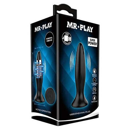 Anal Plug cu Vibrații Mr Play Negru