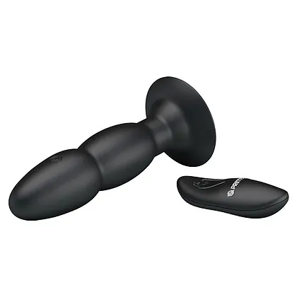 Anal Plug Cu Vibrații Pretty Love Beaded Negru
