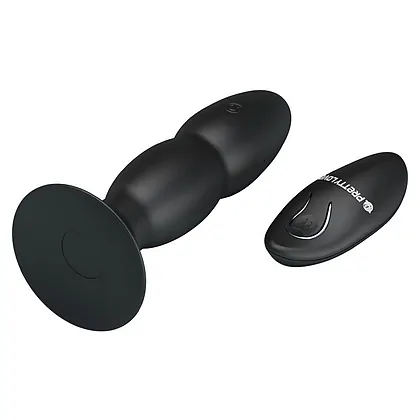 Anal Plug Cu Vibrații Pretty Love Beaded Negru