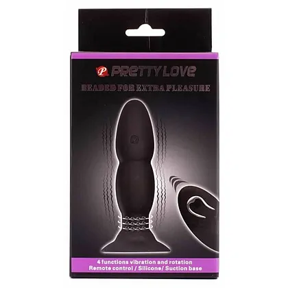 Anal Plug Cu Vibrații Pretty Love Beaded Negru
