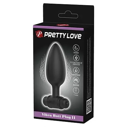 Anal Plug cu Vibratii Pretty Love II Negru