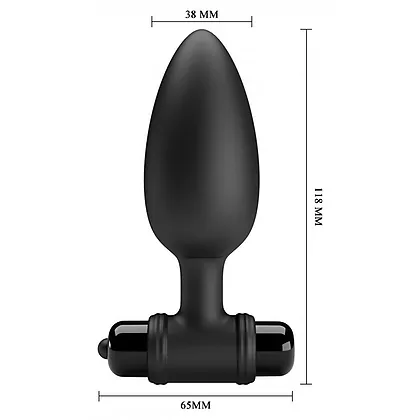Anal Plug cu Vibratii Pretty Love II Negru