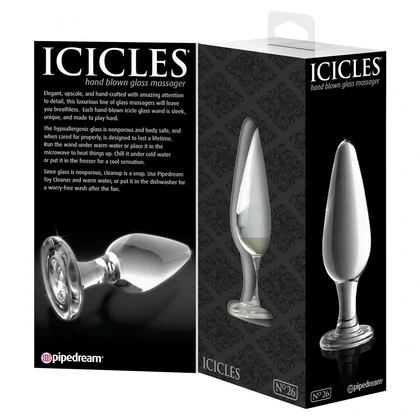 Anal Plug de Sticlă Icicles 26 Transparent