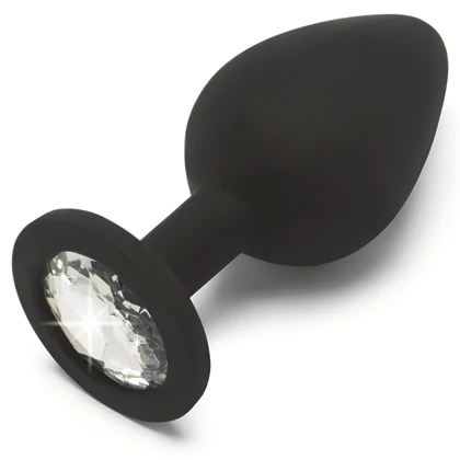 Anal Plug Diamond Jewel Medium Negru